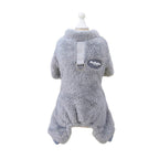 CozyPaw – Fleece'owy Kombinezon dla Zwierząt z Pierścieniem do Smyczy
