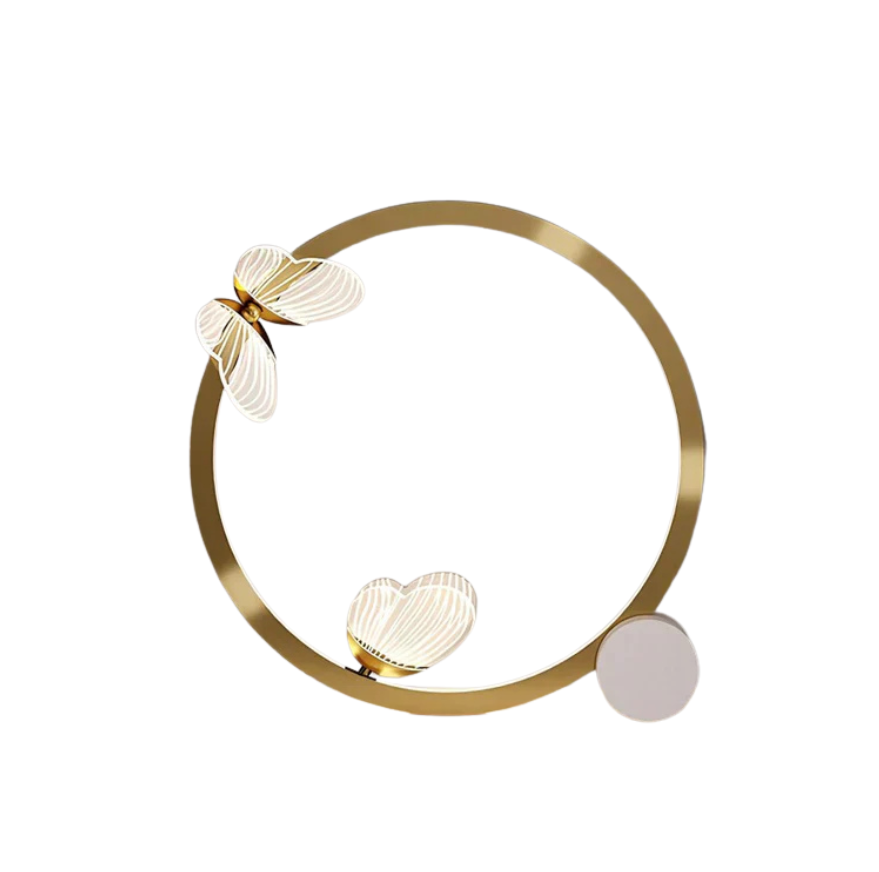 Stołowa Lampa LED Z Motywem Motyla – Lampa Stołowa, Tworzywo Sztuczne I Metal, Biały