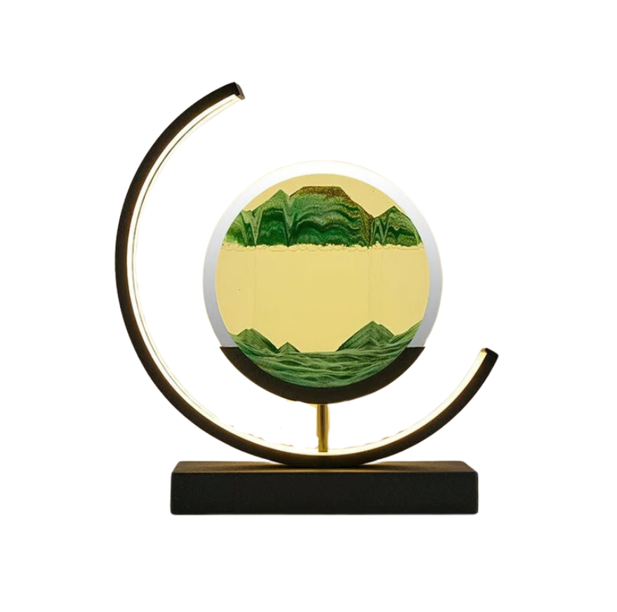 Lampa LED z Piaskowym Krajobrazem Dekoracyjna Lampa Stołowa