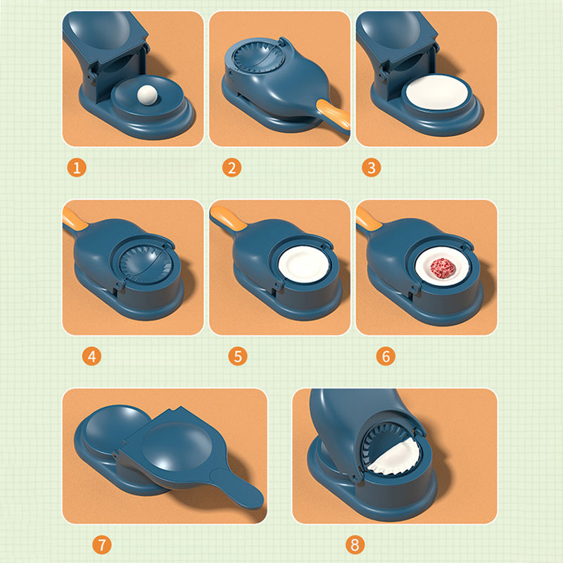 Upgrade 2‑in‑1 Knoedelmaker – Narzędzie Kuchenne, PP, Wielokolorowy
