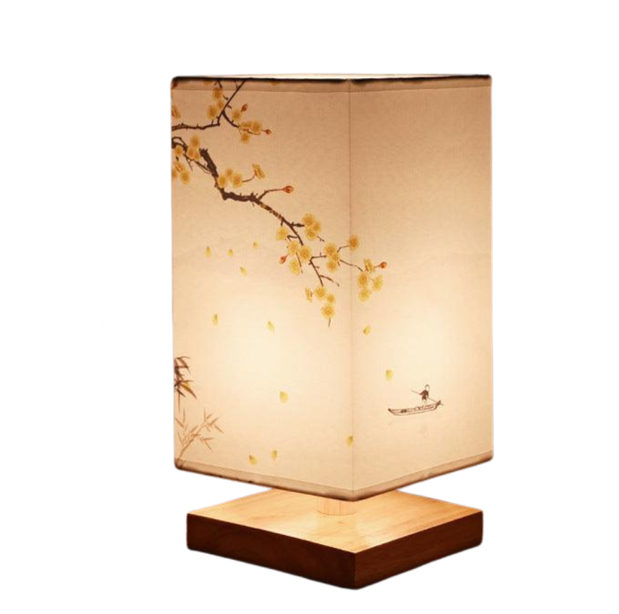 Lampa Stołowa LED - Kwadratowa Ściemnialna Metal i Szkło