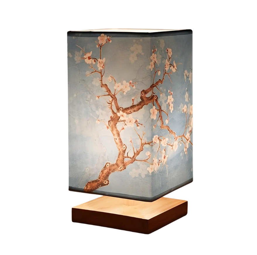 Lampa Stołowa LED - Kwadratowa Ściemnialna Metal i Szkło