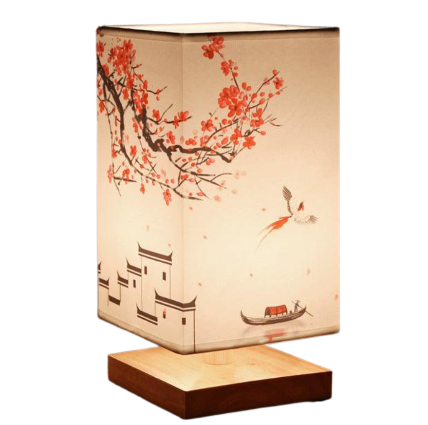 Lampa Stołowa LED - Kwadratowa Ściemnialna Metal i Szkło