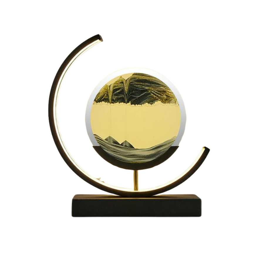 Lampa LED z Piaskowym Krajobrazem Dekoracyjna Lampa Stołowa