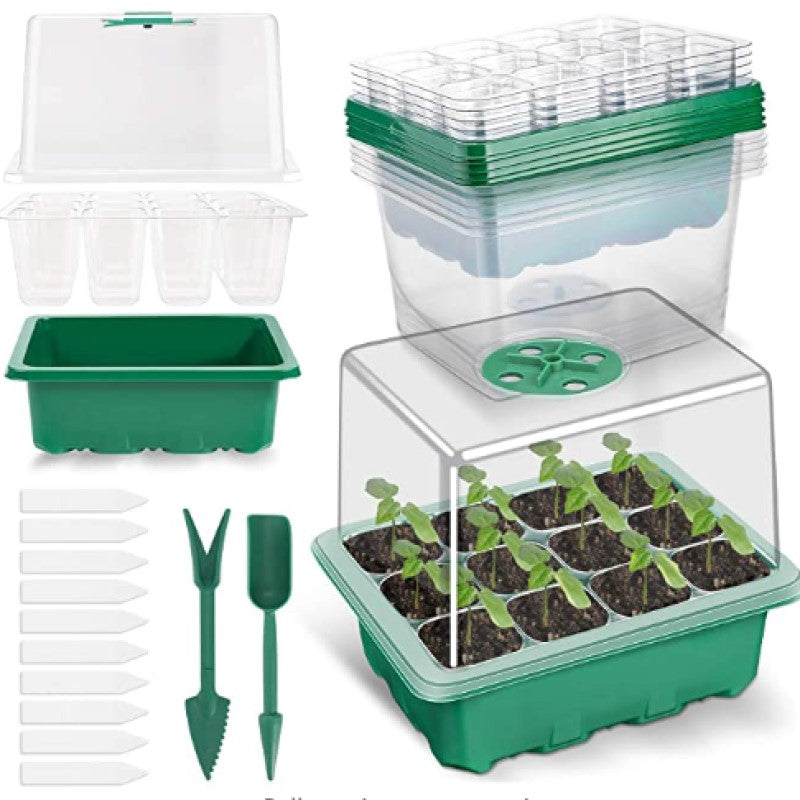 Kasa Do Sadzonek Z Pokrywą I 12 Komorami – Mini Szklarnia