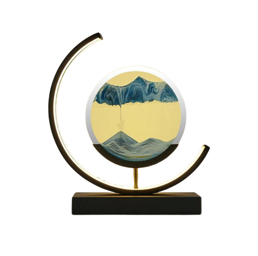 Lampa LED z Piaskowym Krajobrazem Dekoracyjna Lampa Stołowa