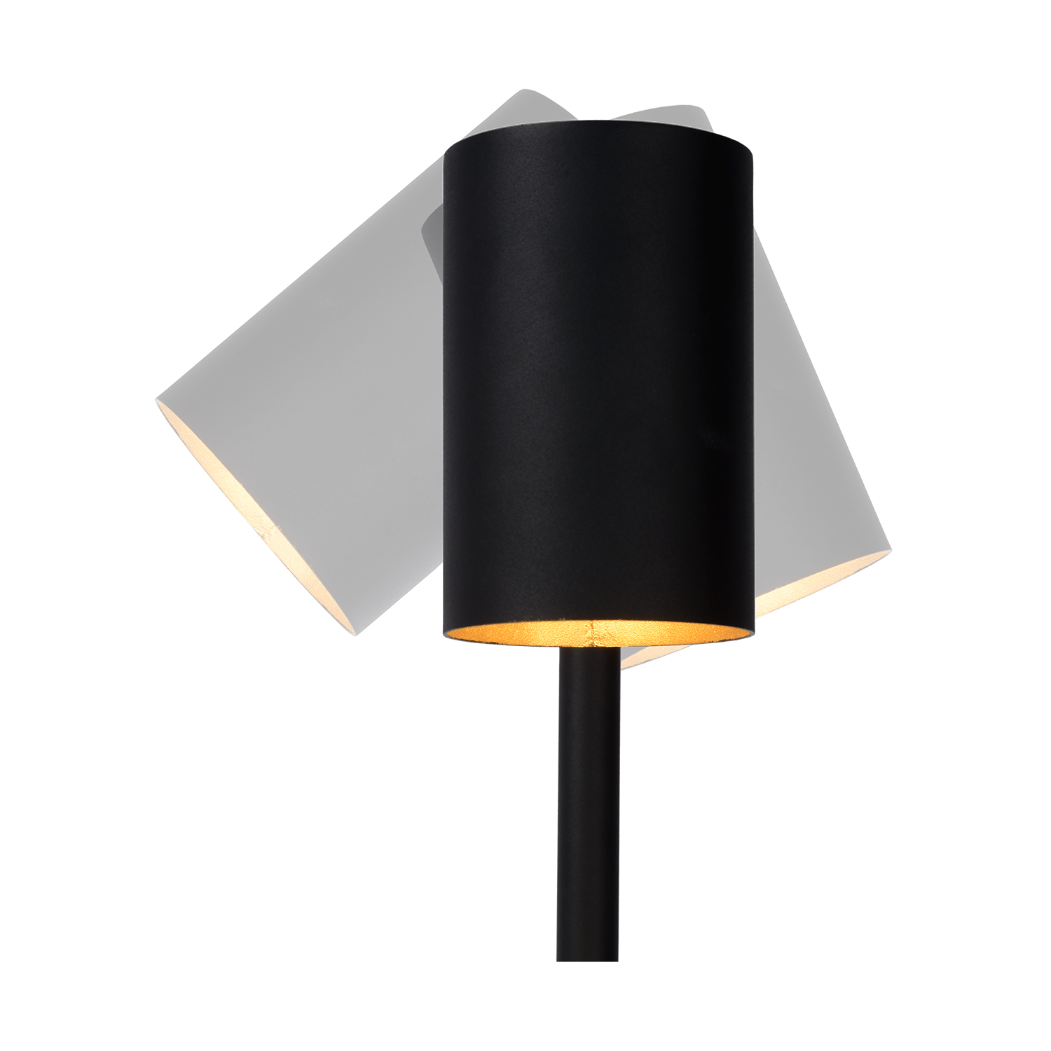 Lampa Stołowa Bisho – Metalowa Lampa Stołowa Czarno-Złota Z Gwintem GU10