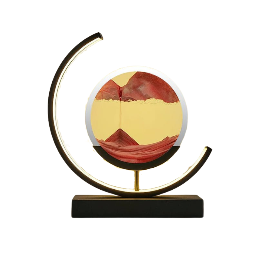 Lampa LED z Piaskowym Krajobrazem Dekoracyjna Lampa Stołowa