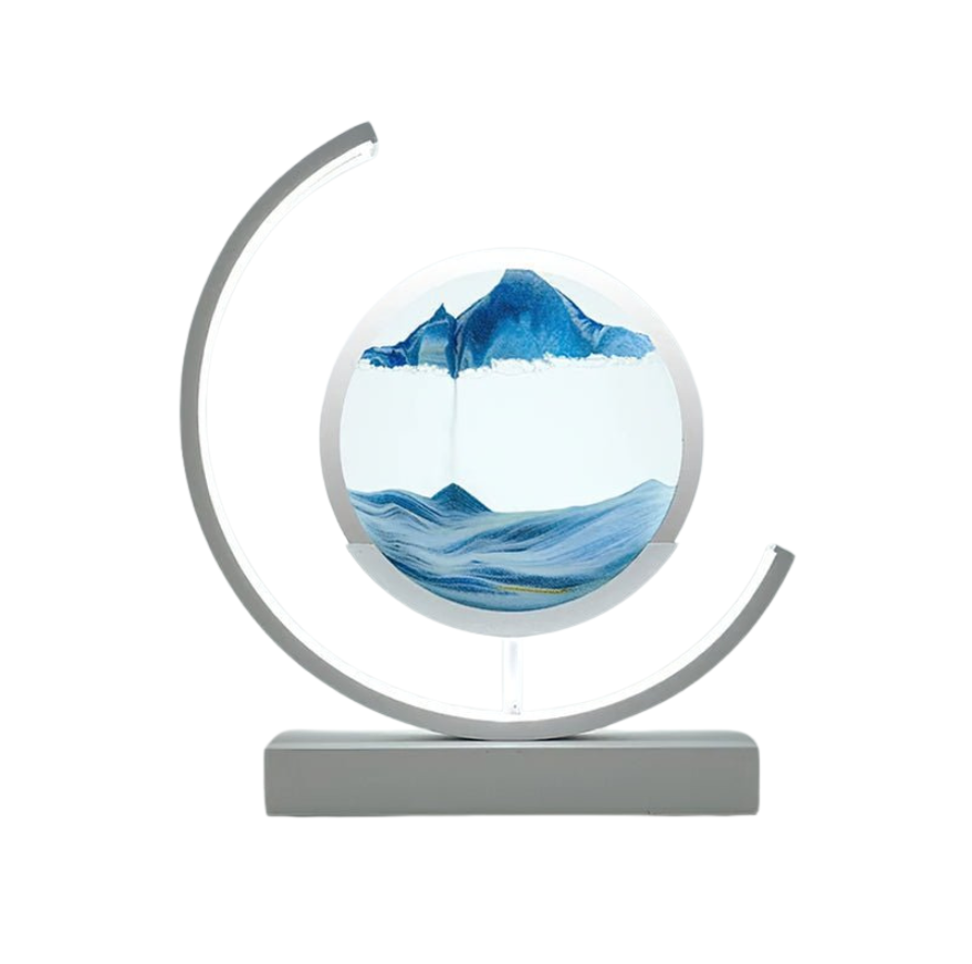 Lampa LED z Piaskowym Krajobrazem Dekoracyjna Lampa Stołowa