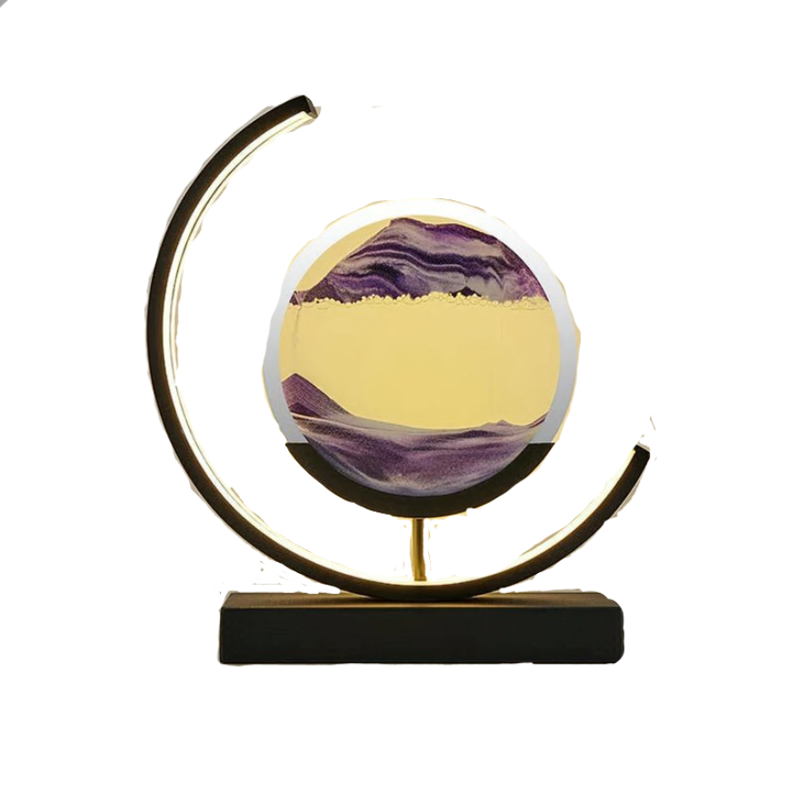 Lampa LED z Piaskowym Krajobrazem Dekoracyjna Lampa Stołowa