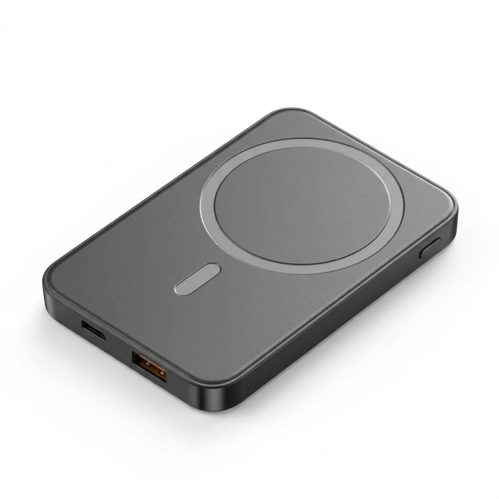 Magnetyczny Powerbank 10000 mAh - Ładowanie Bezprzewodowe i Przewodowe