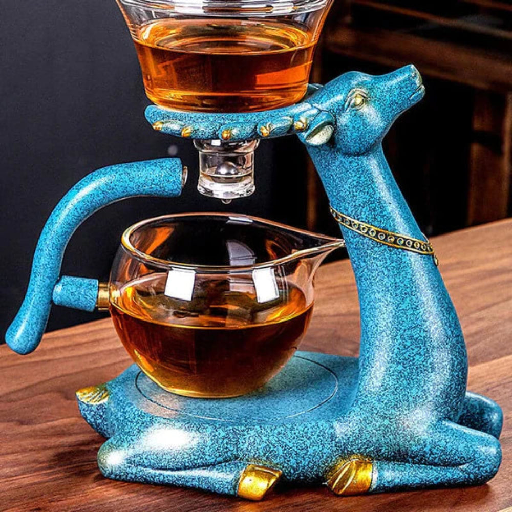 Ceramiczny Zestaw Do Herbaty Z Motywem Zwierzęcym – Ceramika, Niebieski/Czarny