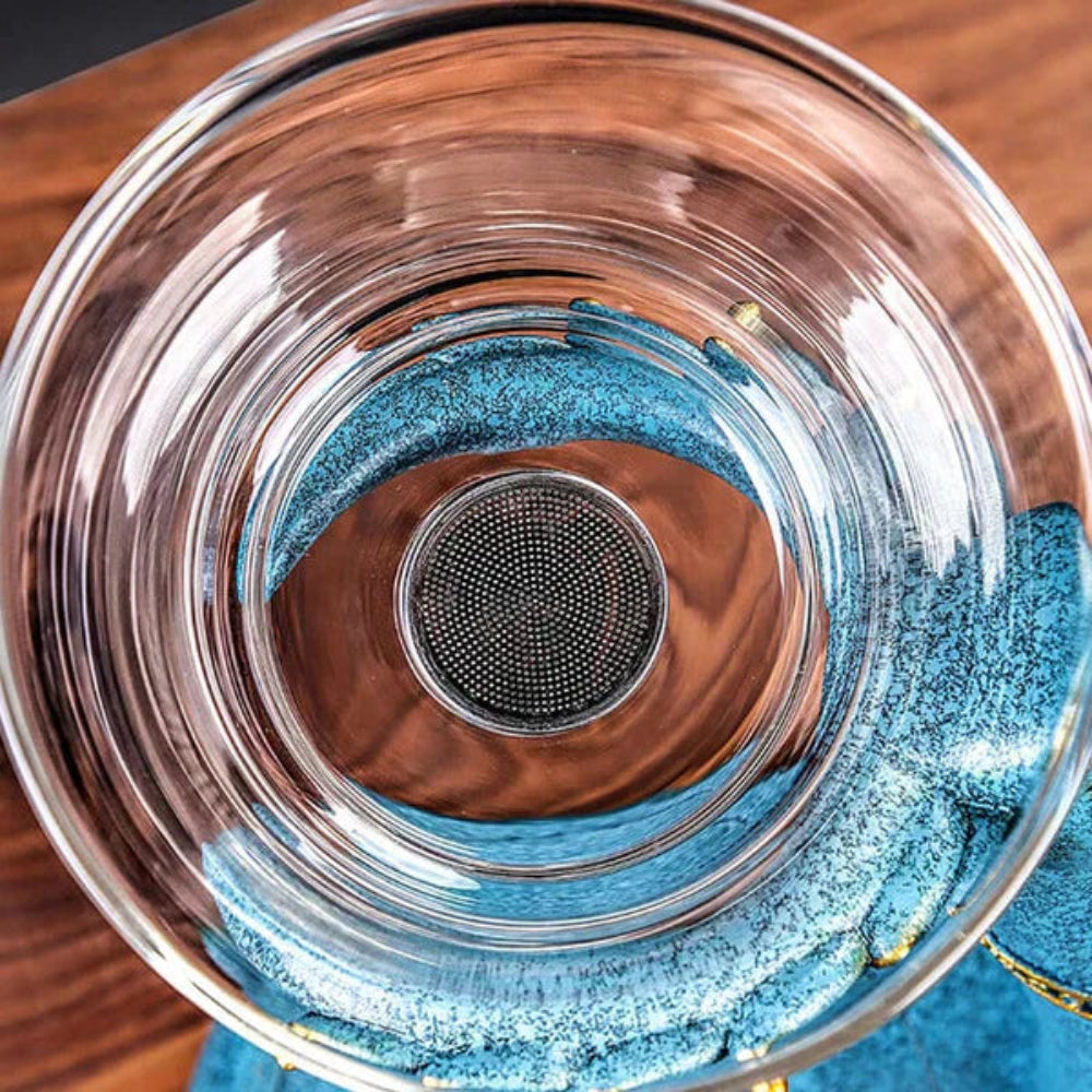 Ceramiczny Zestaw Do Herbaty Z Motywem Zwierzęcym – Ceramika, Niebieski/Czarny