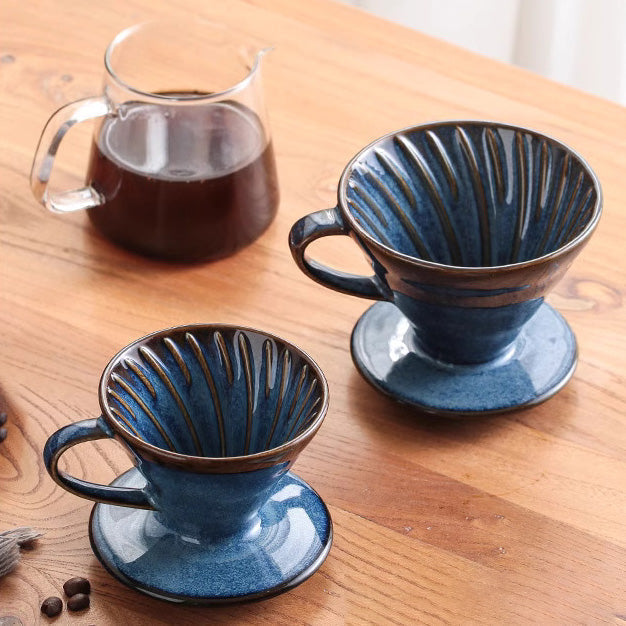 Ceramiczny Dripper do Kawy – Retro Zaparzacz Pour Over