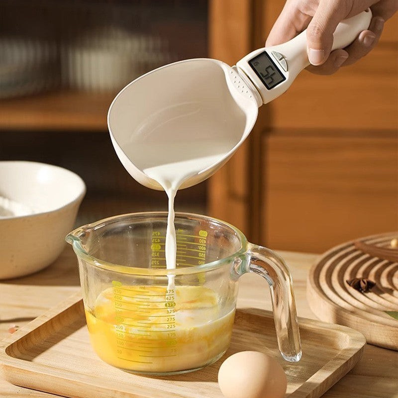 Cyfrowa Łyżka Pomiarowa | Wyświetlacz LCD i Zdejmowana Miarka | Udźwig 800 g