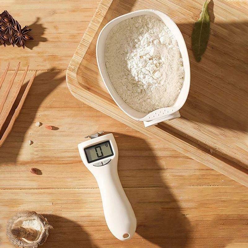 Cyfrowa Łyżka Pomiarowa | Wyświetlacz LCD i Zdejmowana Miarka | Udźwig 800 g