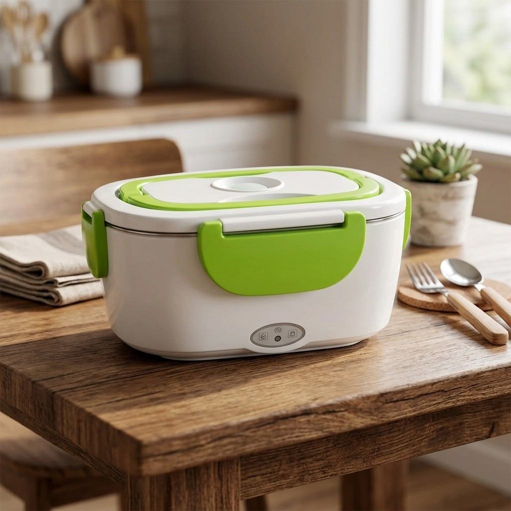 Elektryczny Lunchbox Podgrzewany – Pojemnik PP ze Stalowym Wnętrzem