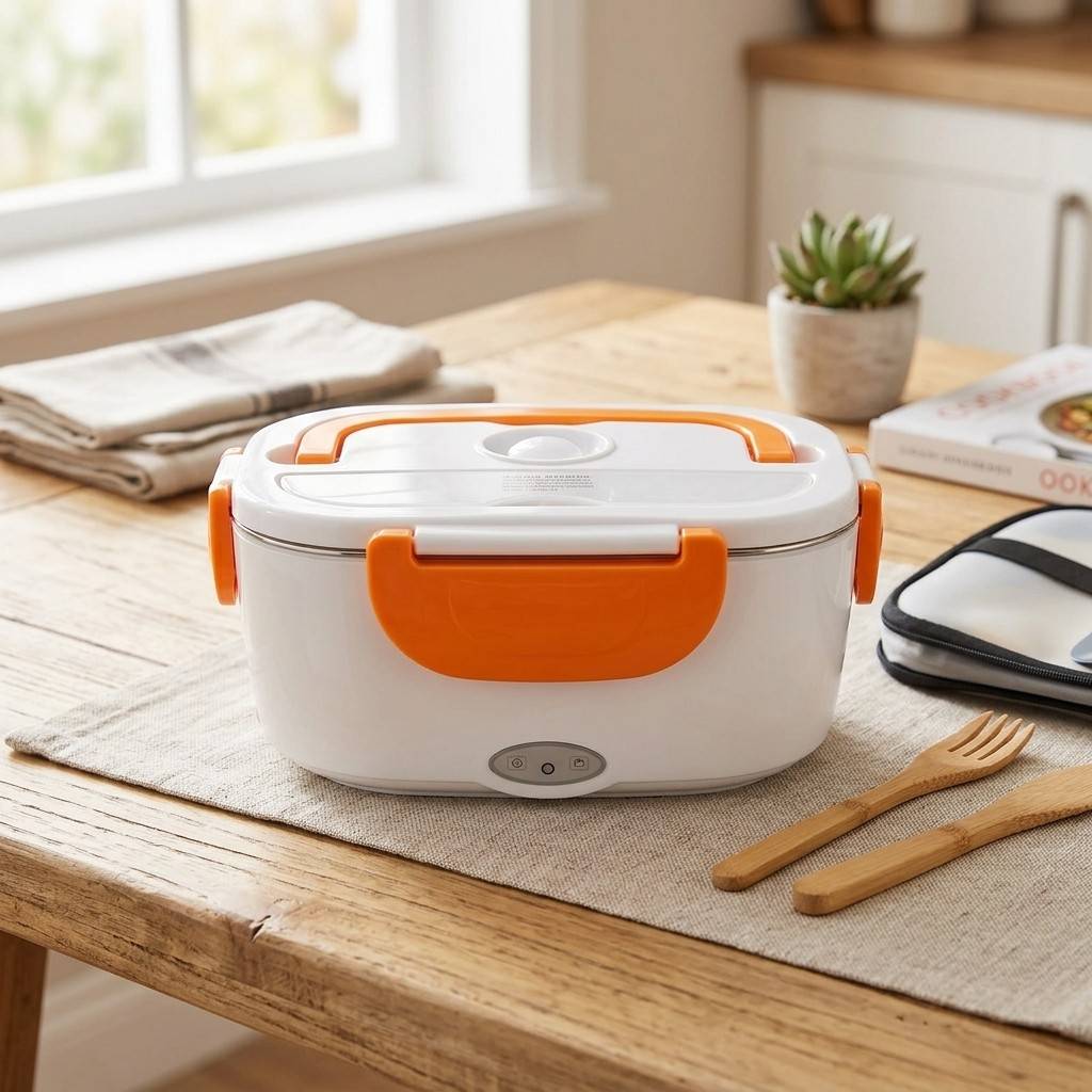 Elektryczny Lunchbox Podgrzewany – Pojemnik PP ze Stalowym Wnętrzem