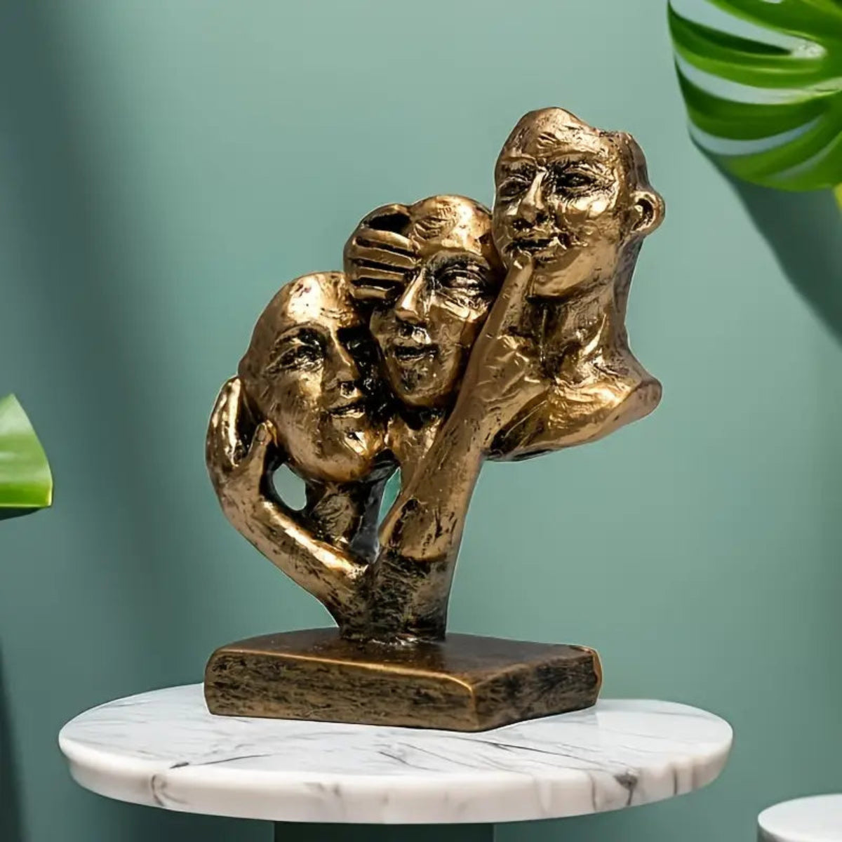 LuxeCraft Figuryna Złoty Uścisk - Dekoracja Vintage i Kreatywna