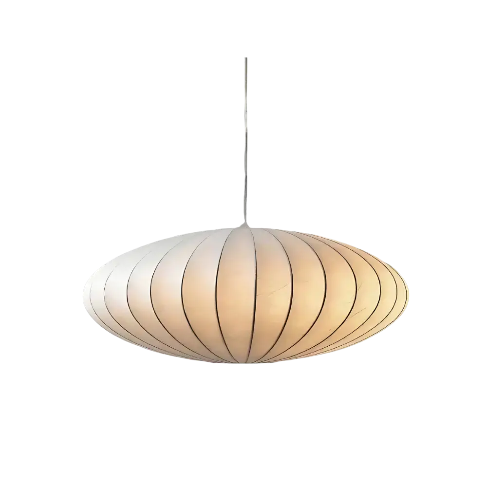 Lampa Wisząca Tsukiyo Silk – Jedwab i Drewno