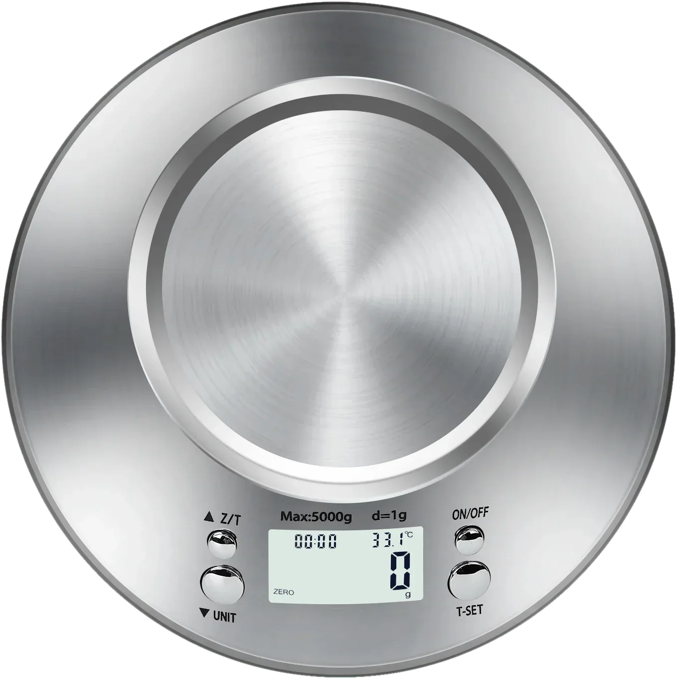 Cyfrowa Waga Kuchenna Ze Stali Nierdzewnej – Stal Nierdzewna, Czarny/Metaliczny