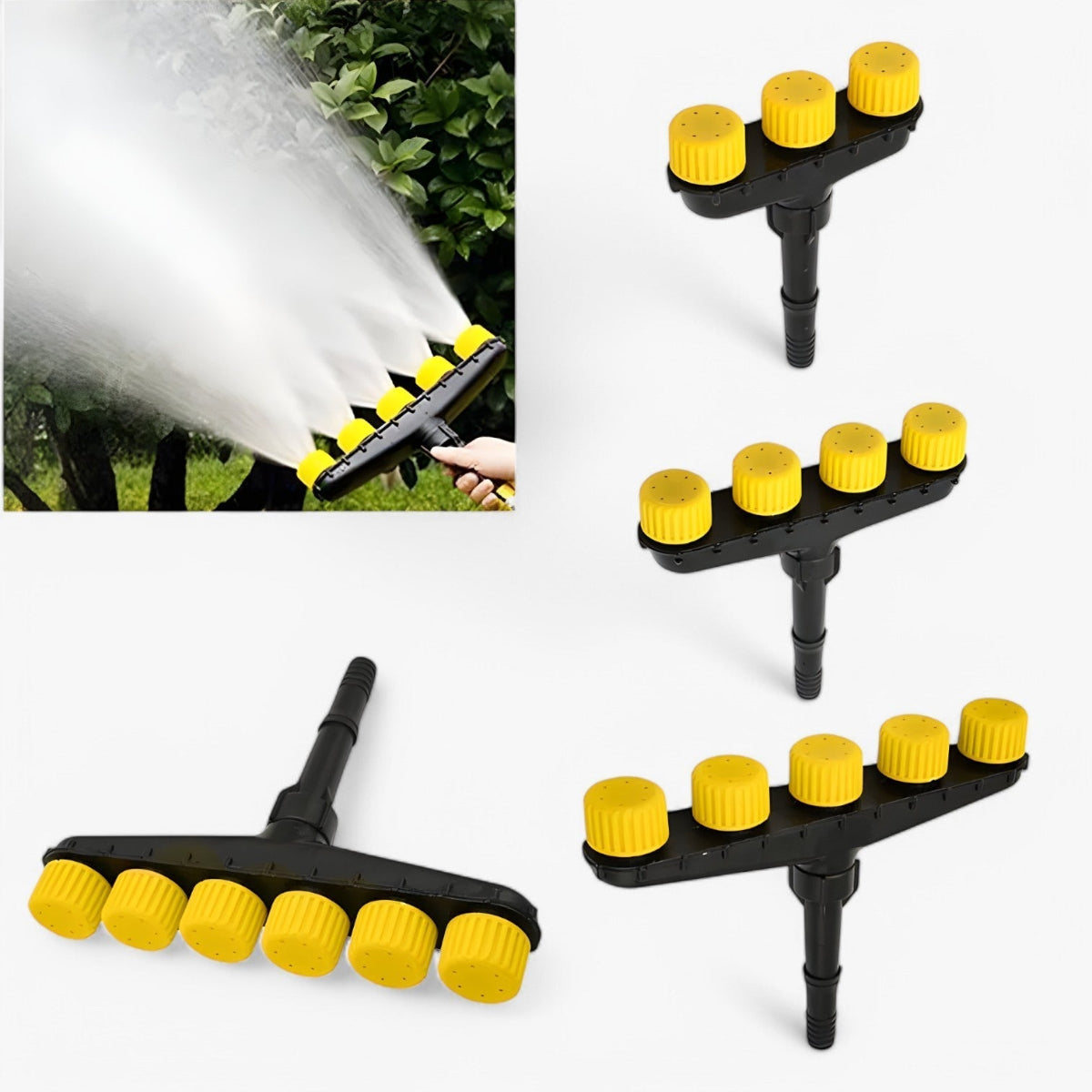 Zraszacz Ogrodowy Wielogłowicowy – Zraszacz, Plastik, Opcje 3/4/5/6 Otworów
