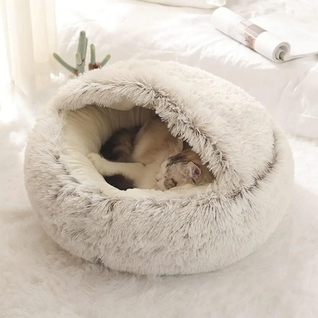CozyCave - Kanapa dla Kota i Psa z Kapturem