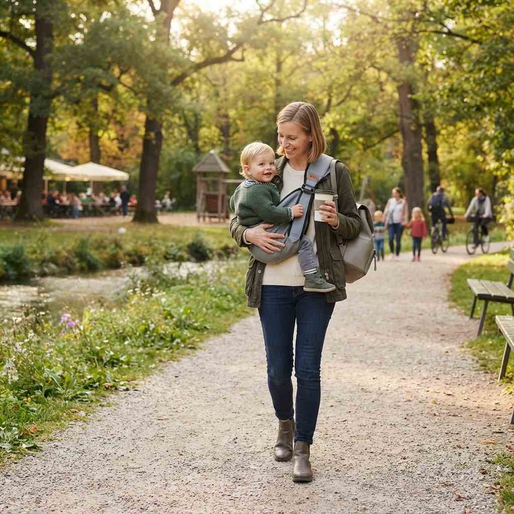 Składane Nosidełko dla Dzieci - Bawełniana Konstrukcja ze Stelażem do 10 kg
