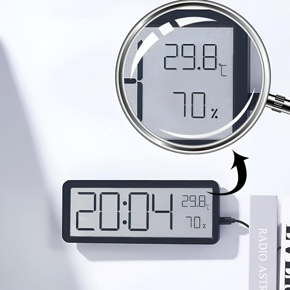 Cyfrowy Zegar LED – Zegar Ścienny z Automatyczną Regulacją Jasności
