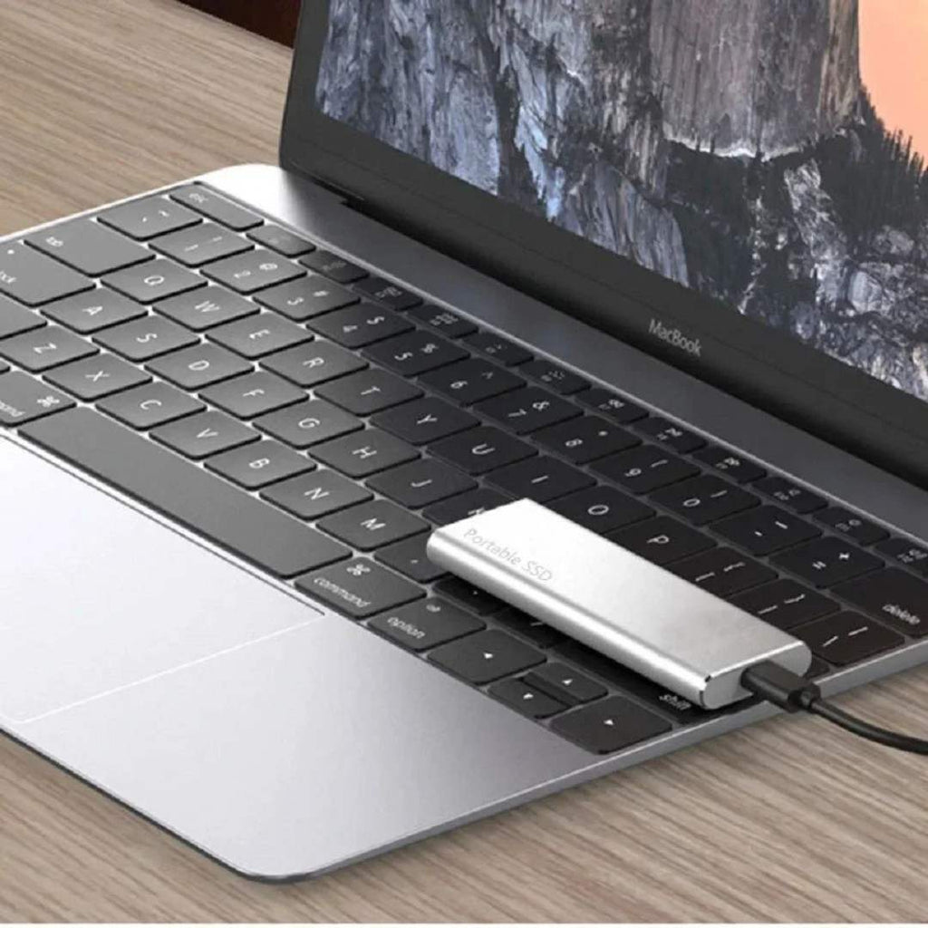 Tragbarer 2-TB-Datenspeicher | USB-C-Verbindung | Kompaktes Gehäuse für Dateien