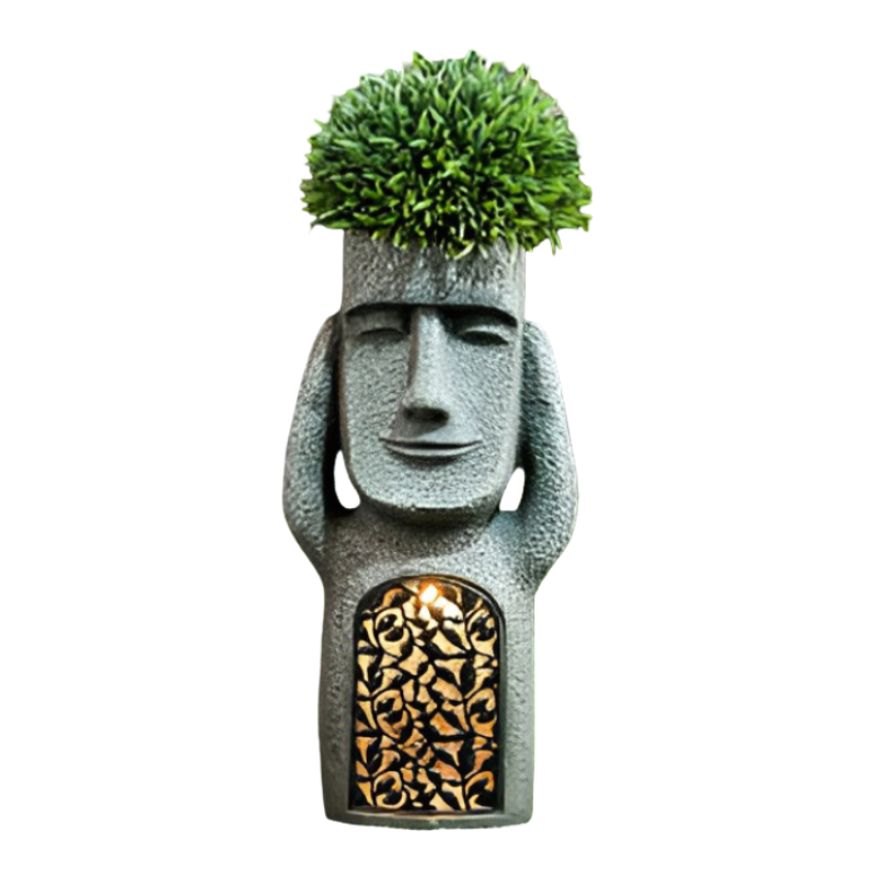 Figury Ogrodowe Solarne LED - Zestaw 3 Figur z Żywicy