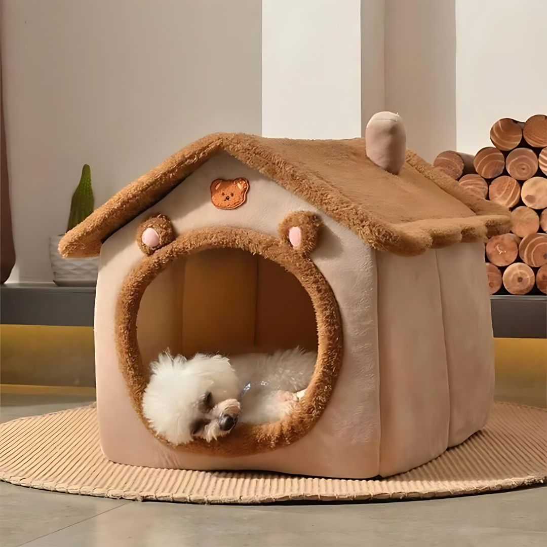 AnimalHouse – Miękki i Pralny Domek dla Zwierząt z Antypoślizgową Podstawą