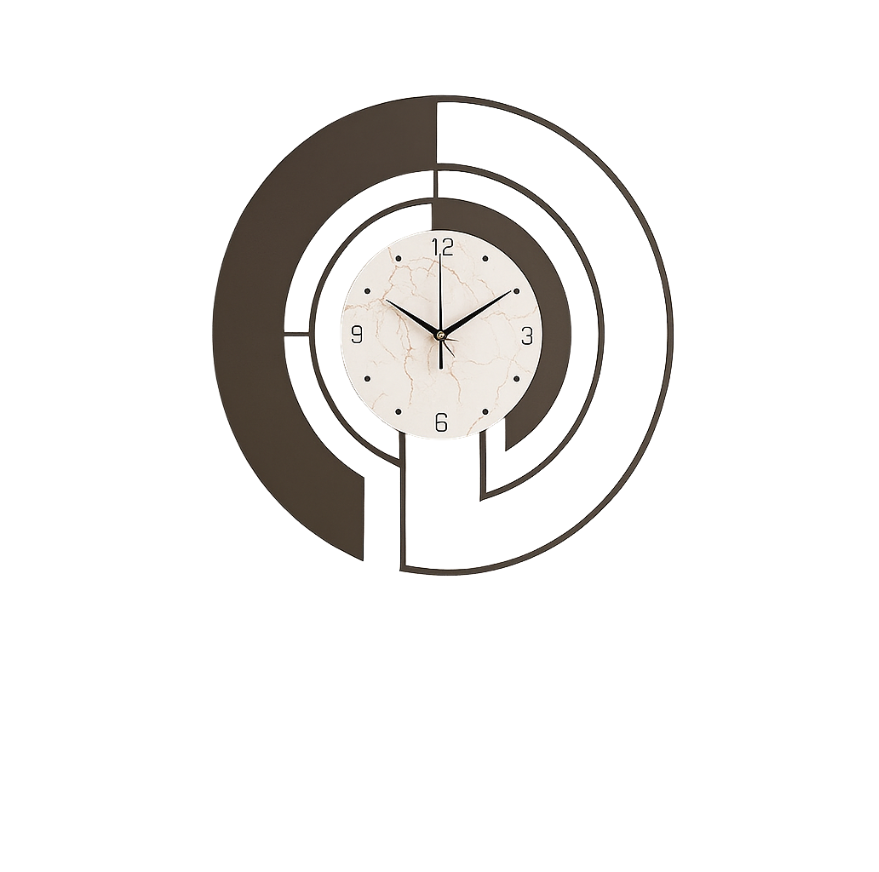 Geometryczny Zegar Ścienny - SerenityTick